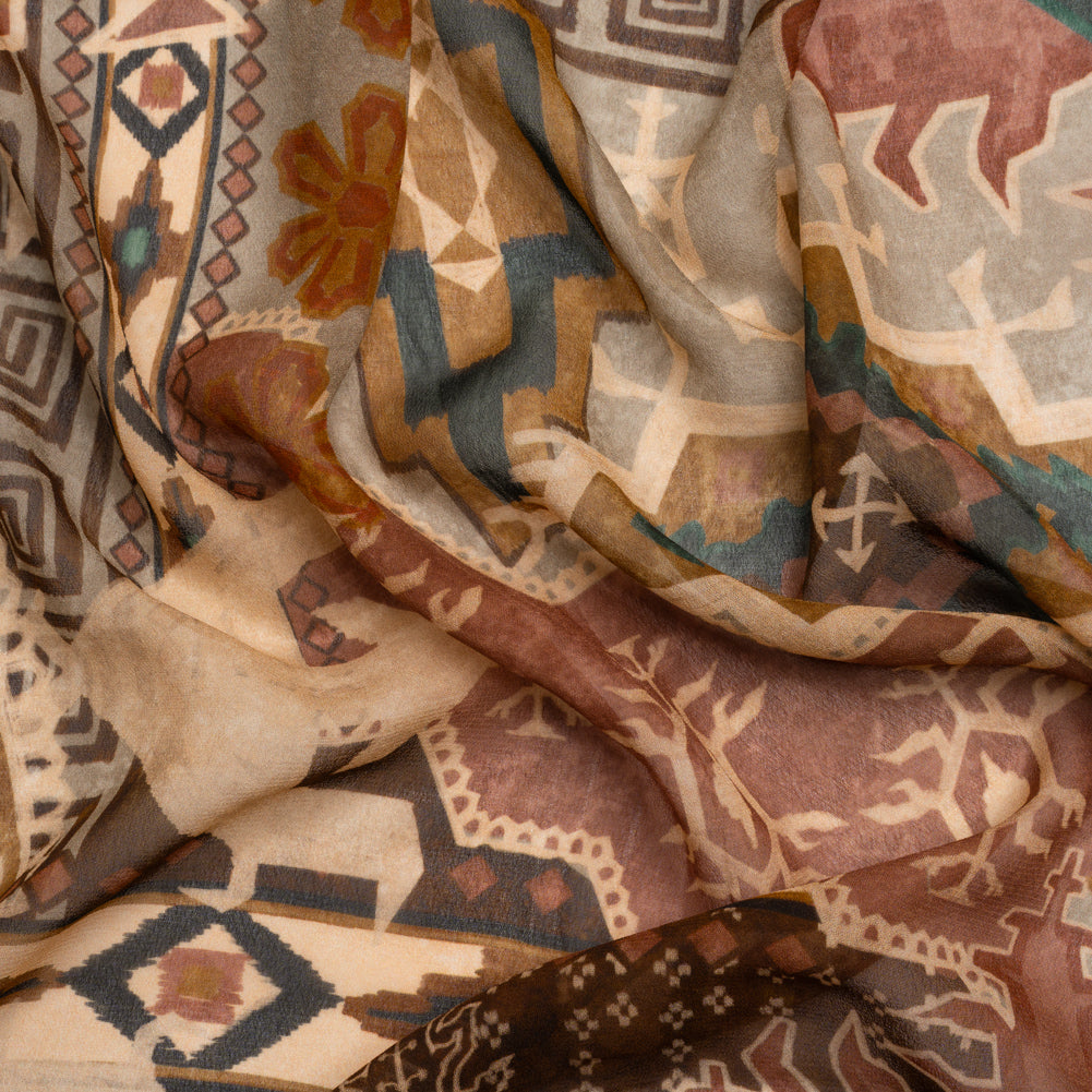 Mood Exclusive Beige Pathway Prowler Viscose Chiffon Mood Exclusive Beige Pathway Prowler Viscose Chiffon
