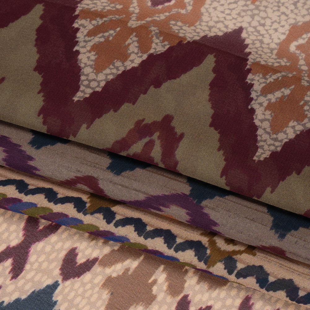 Mood Exclusive Pink Land and Sky Viscose Chiffon Full Mood Exclusive Pink Land and Sky Viscose Chiffon Full