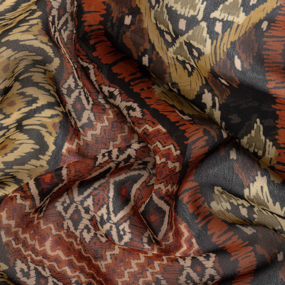Mood Exclusive Rust Style Central Viscose Chiffon Mood Exclusive Rust Style Central Viscose Chiffon