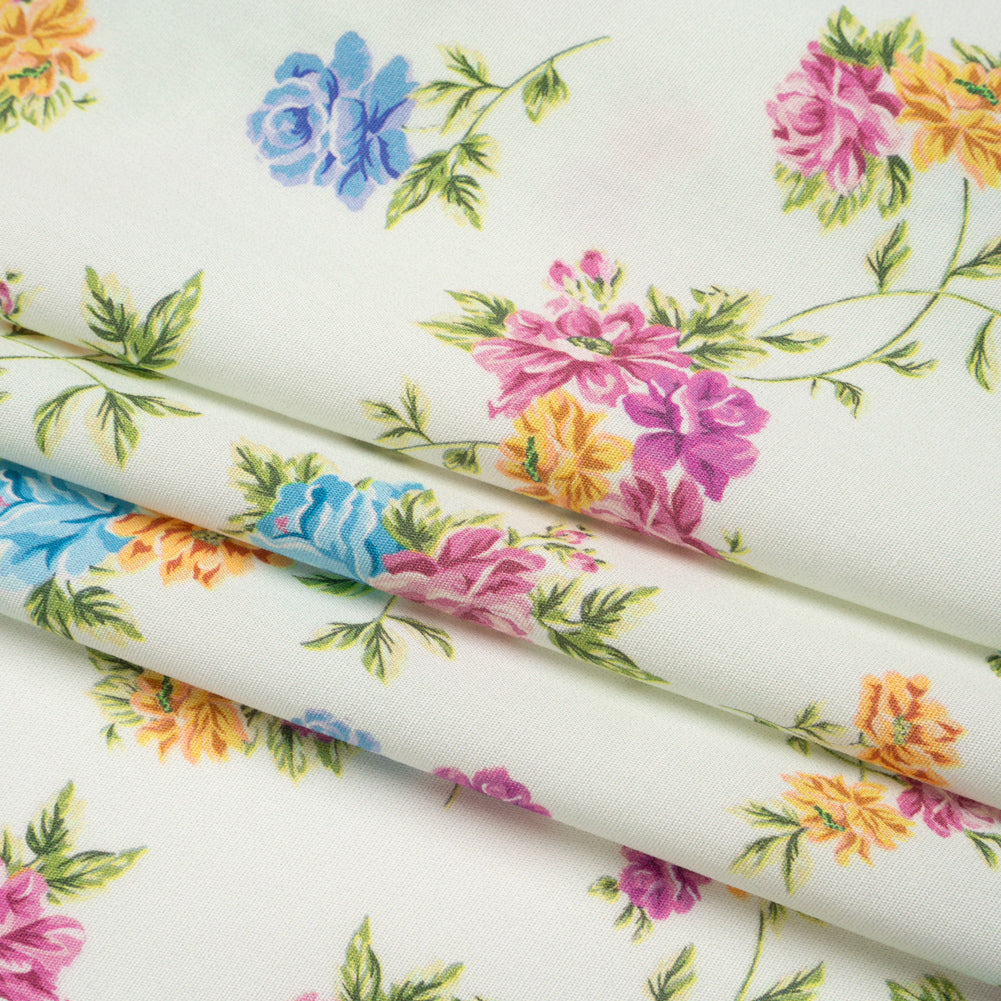 Mood Exclusive Off White Aromatic Enchantments Stretch Cotton Poplin Folded Mood Exclusive Off White Aromatic Enchantments Stretch Cotton Poplin Folded