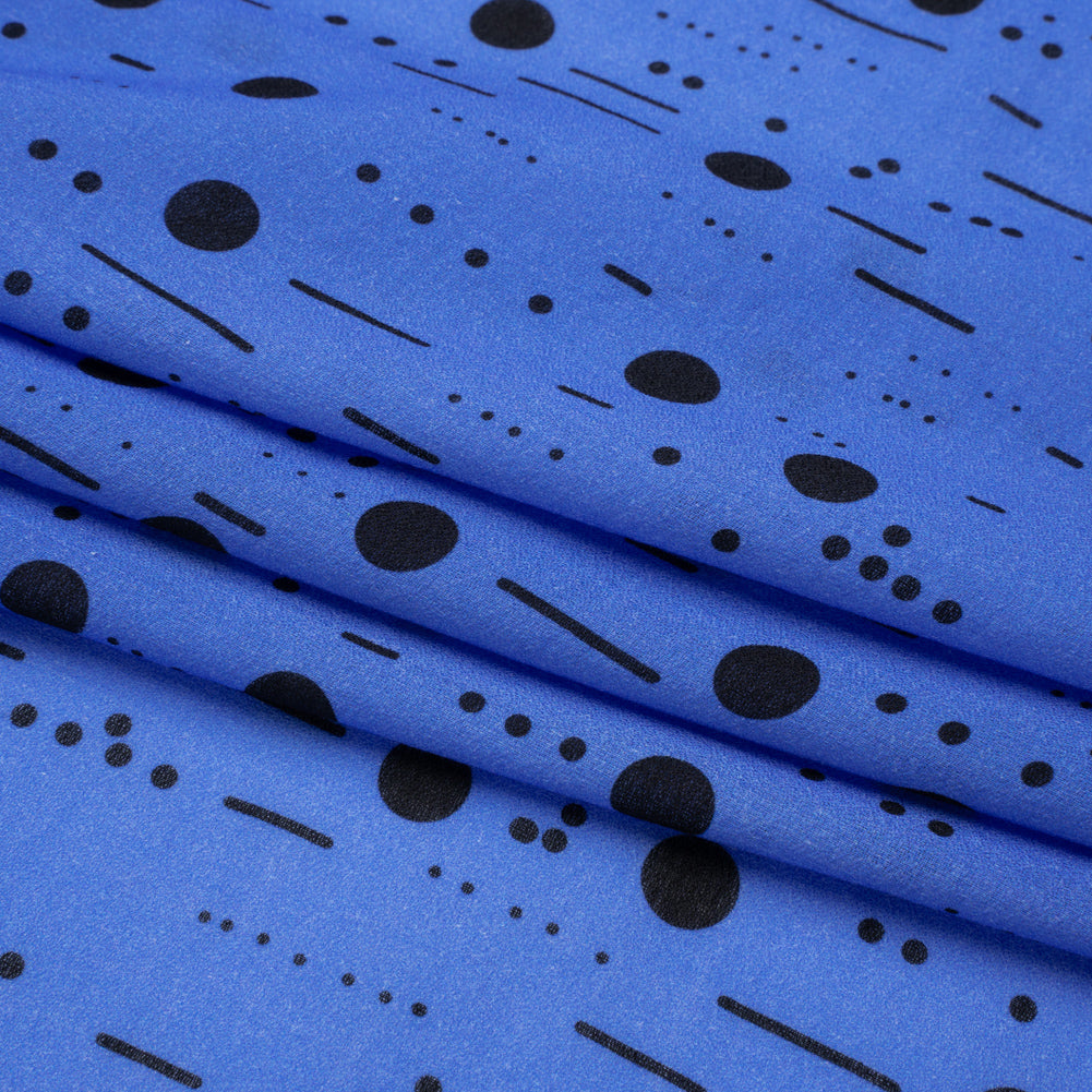 Mood Exclusive Blue Dot-Dash Decode Cotton Crepe Folded Mood Exclusive Blue Dot-Dash Decode Cotton Crepe Folded