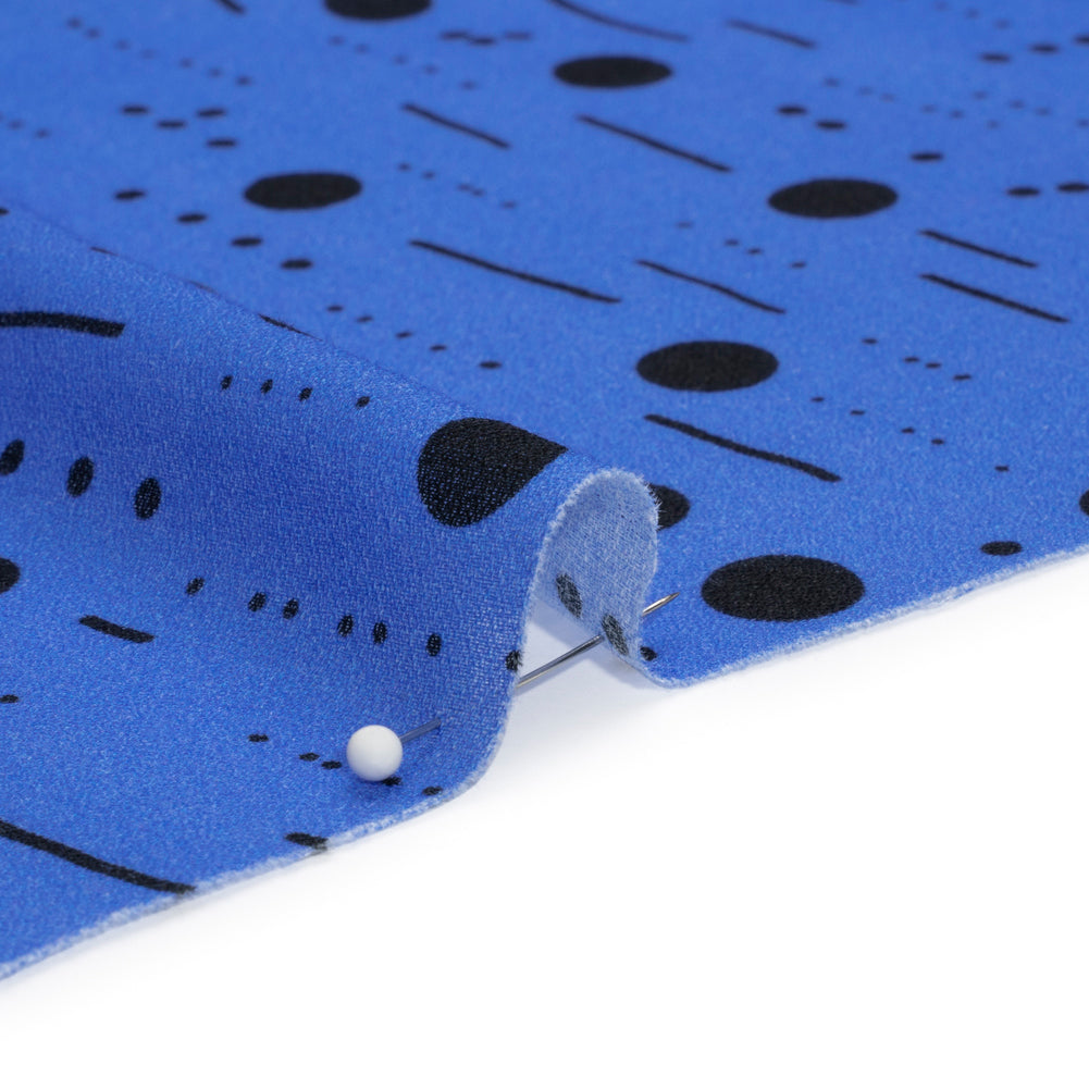 Mood Exclusive Blue Dot-Dash Decode Cotton Crepe Detail Mood Exclusive Blue Dot-Dash Decode Cotton Crepe Detail