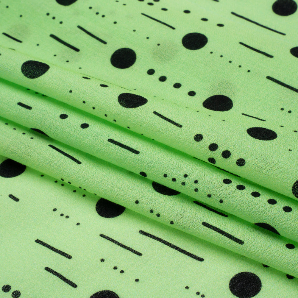 Mood Exclusive Mint Dot-Dash Decode Cotton Crepe Folded Mood Exclusive Mint Dot-Dash Decode Cotton Crepe Folded