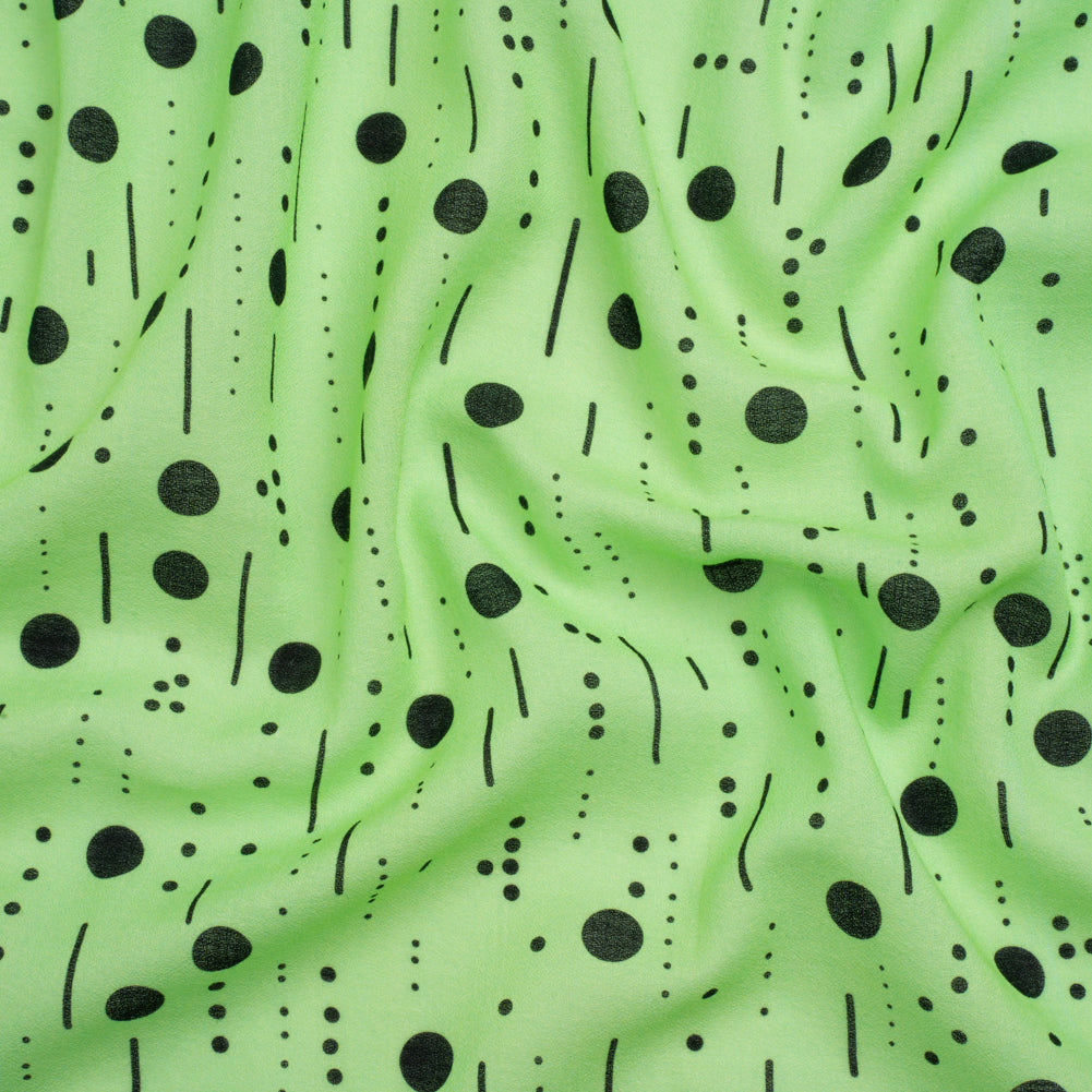 Mood Exclusive Mint Dot-Dash Decode Cotton Crepe Mood Exclusive Mint Dot-Dash Decode Cotton Crepe