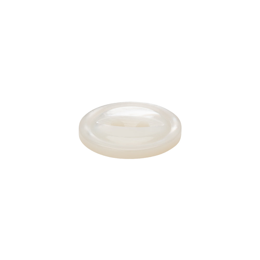 White Iridescent Fisheye 2-Hole Mother of Pearl Button - 24L/15mm Folded White Iridescent Fisheye 2-Hole Mother of Pearl Button - 24L/15mm Folded