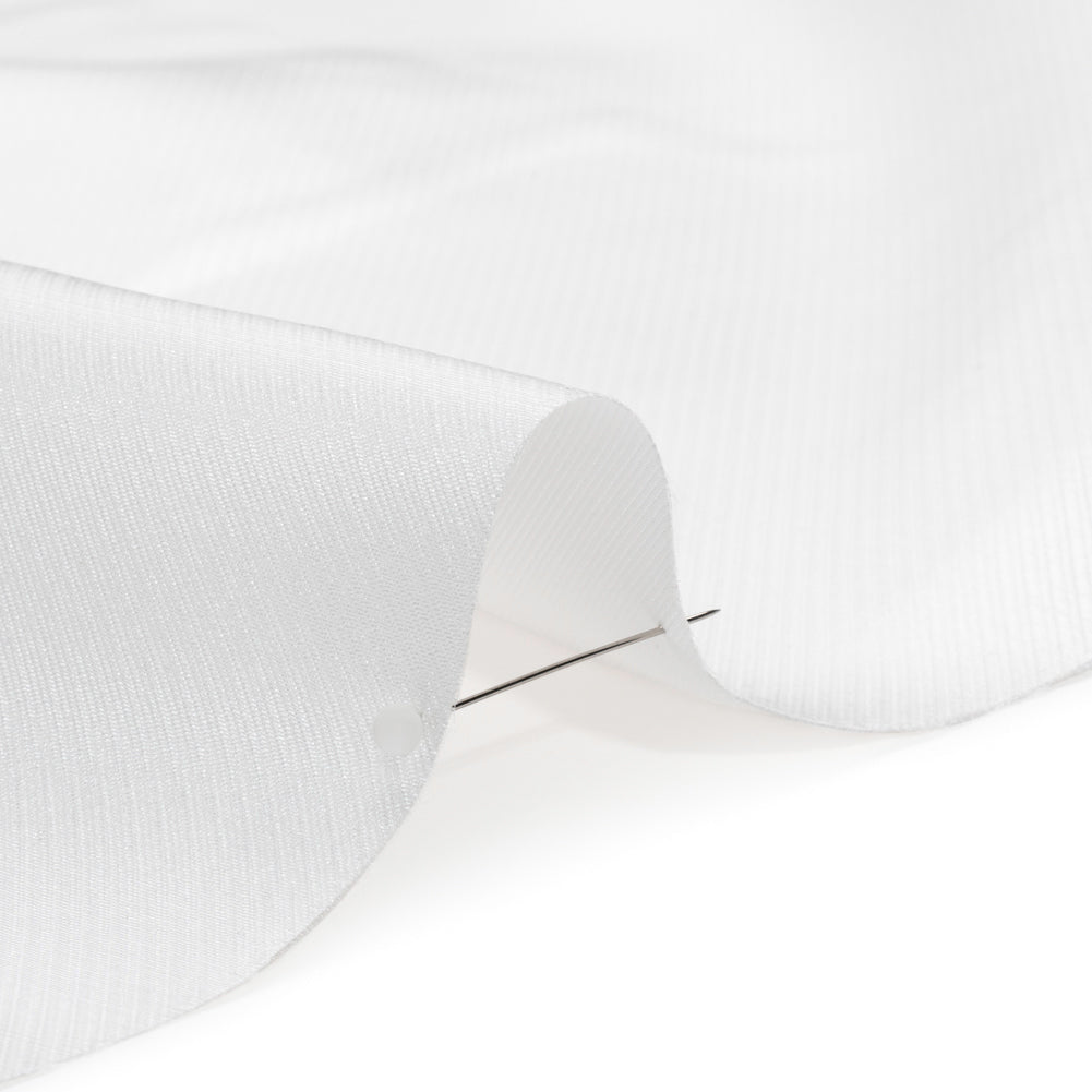 Luminous Polyester Mikado - White - Verena Collection - Detail - Image 3 of 7 Luminous Polyester Mikado - White - Verena Collection - Detail - Image 3 of 7