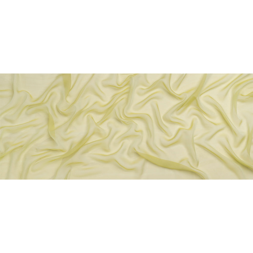 Adelaide Key Lime and White Iridescent Chiffon-Like Silk Voile - Full Adelaide Key Lime and White Iridescent Chiffon-Like Silk Voile - Full