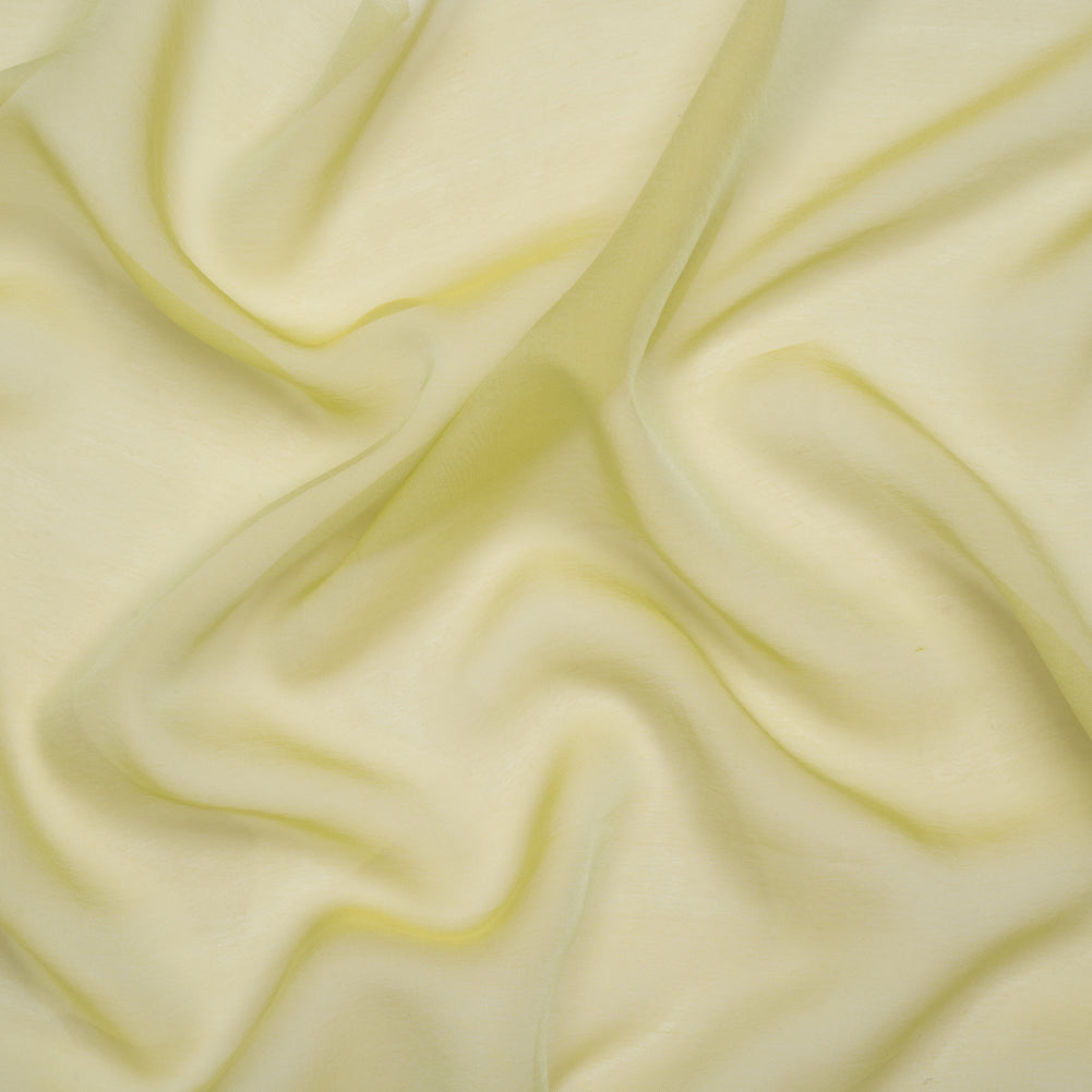 Adelaide Key Lime and White Iridescent Chiffon-Like Silk Voile Adelaide Key Lime and White Iridescent Chiffon-Like Silk Voile