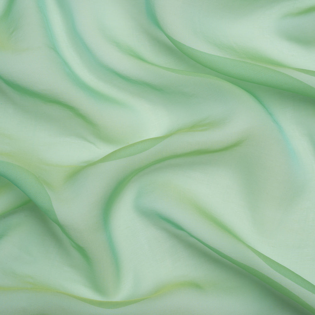Chiffon-Like Silk Voile - Mint and Lime Iridescent - Adelaide Collection Chiffon-Like Silk Voile - Mint and Lime Iridescent - Adelaide Collection