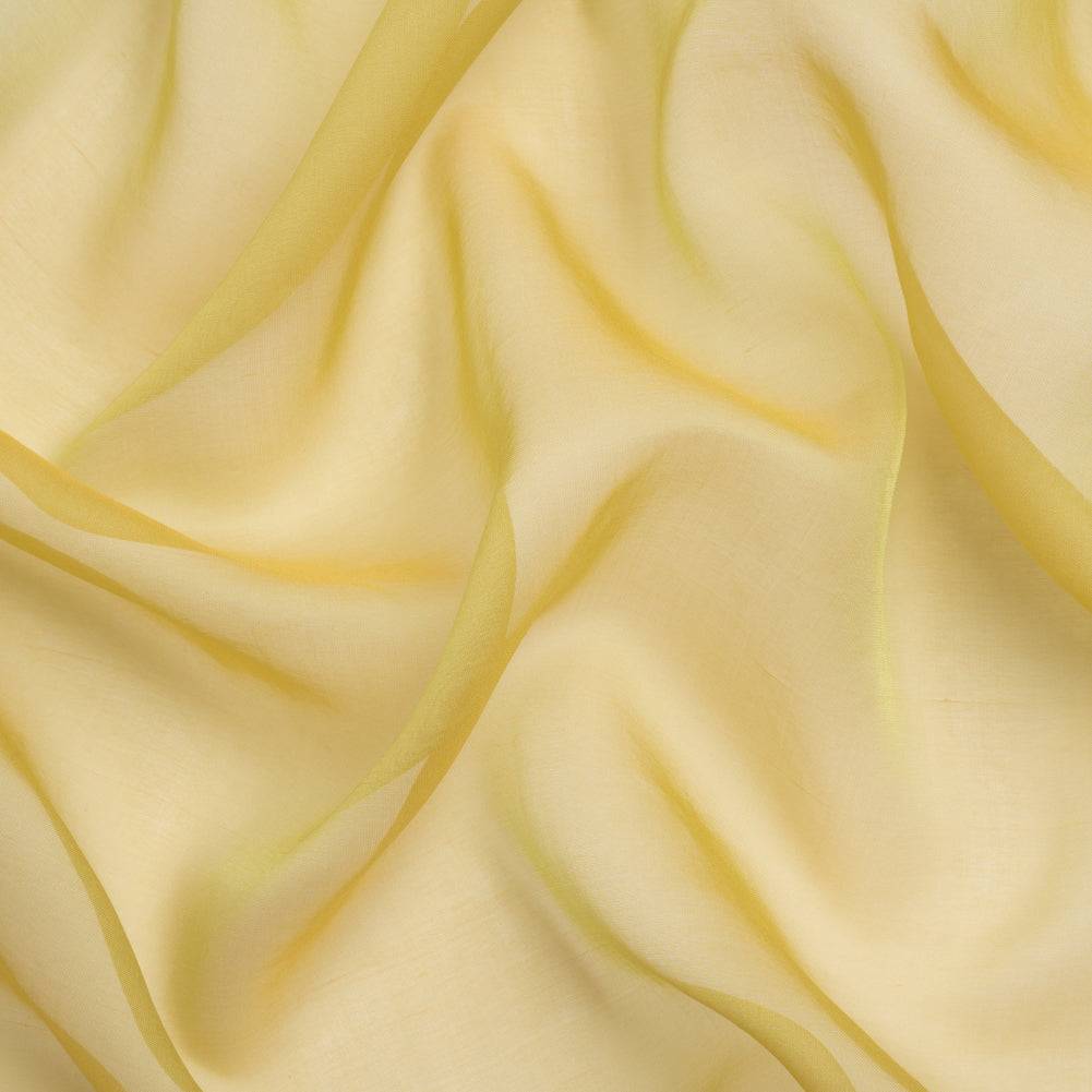 Chiffon-Like Silk Voile - Citron Iridescent - Adelaide Collection Chiffon-Like Silk Voile - Citron Iridescent - Adelaide Collection