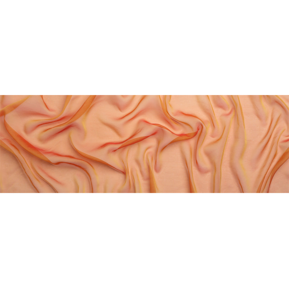 Chiffon-Like Silk Voile - Flame Iridescent - Adelaide Collection - Full Chiffon-Like Silk Voile - Flame Iridescent - Adelaide Collection - Full