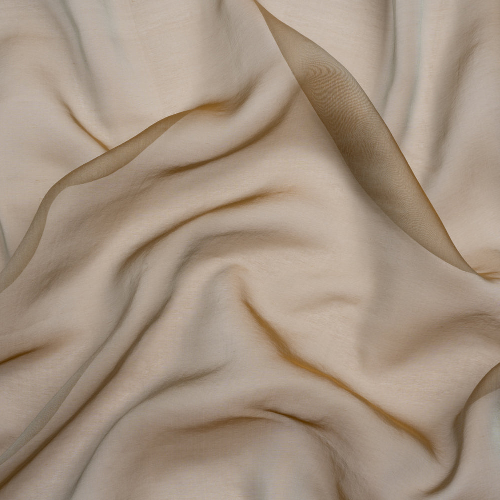 Chiffon-Like Silk Voile - Mocha Iridescent - Adelaide Collection Chiffon-Like Silk Voile - Mocha Iridescent - Adelaide Collection