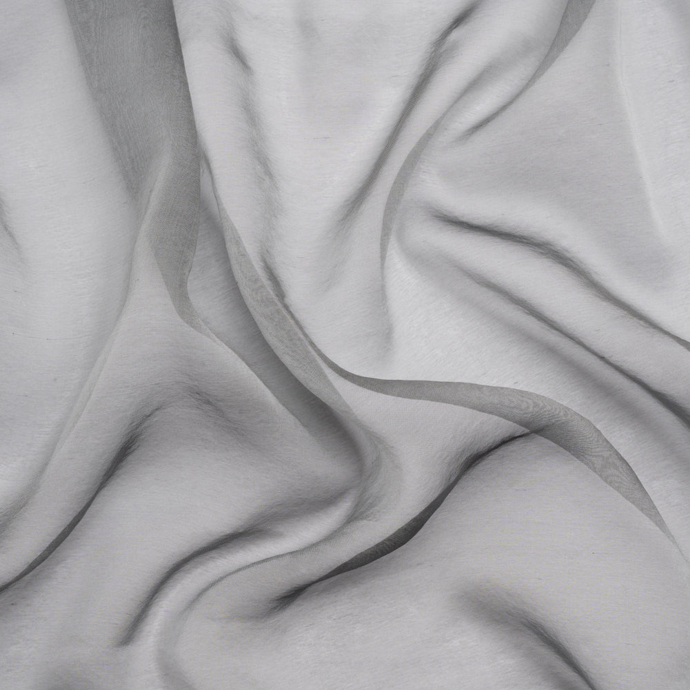 Chiffon-Like Silk Voile - Steel Iridescent - Adelaide Collection Chiffon-Like Silk Voile - Steel Iridescent - Adelaide Collection
