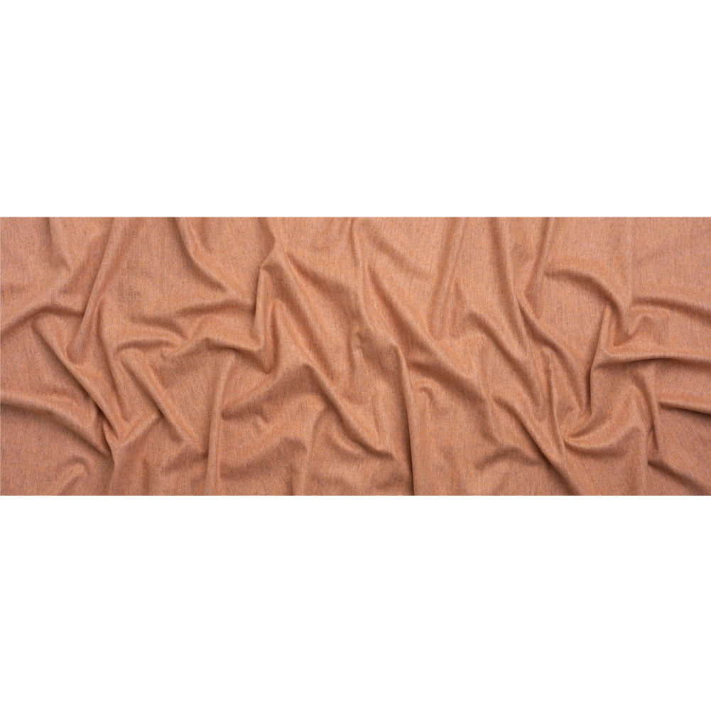 Italian Heathered Peach Brushed Wool Blend Woven Full Italian Heathered Peach Brushed Wool Blend Woven Full
