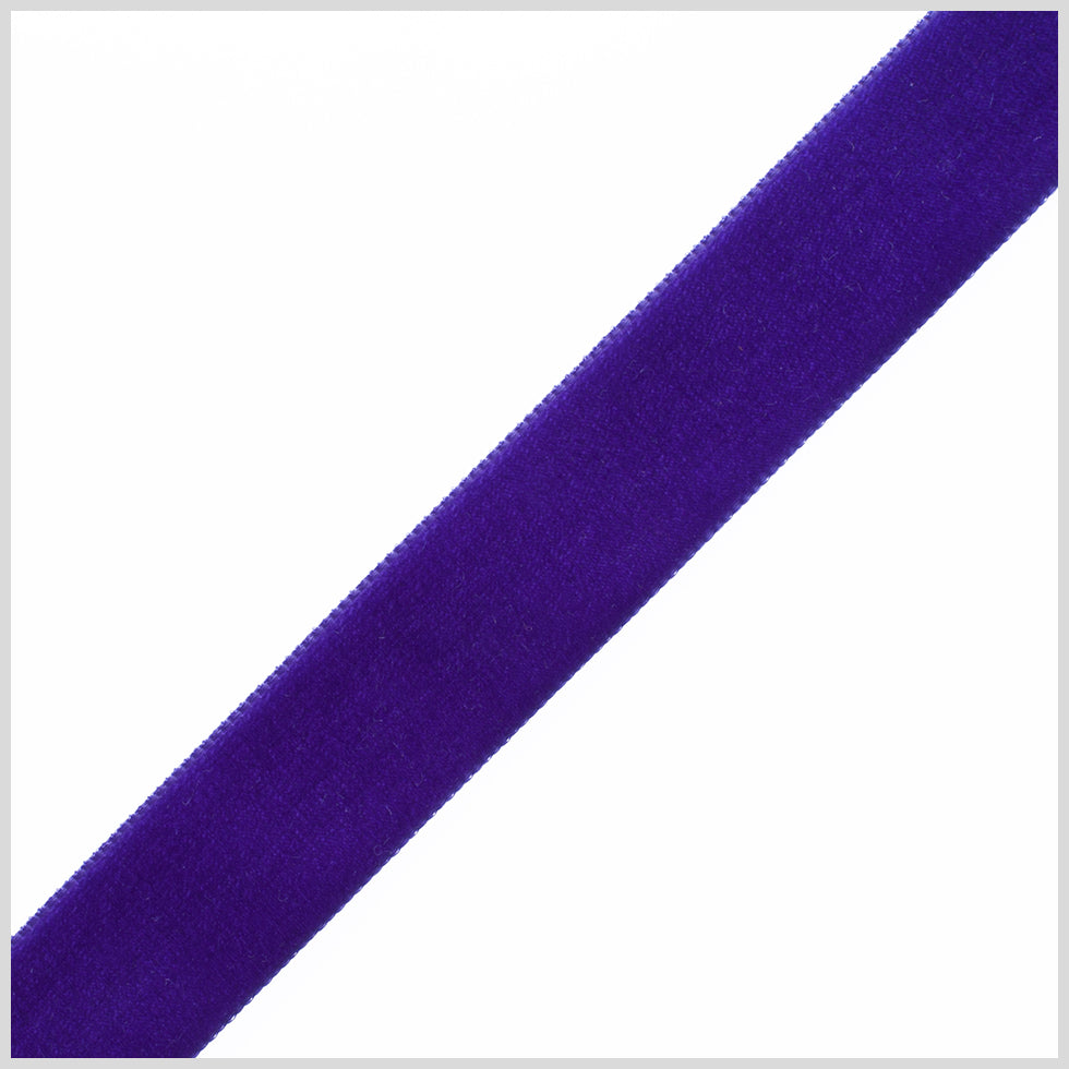 0.875" Purple Nylon Velvet Ribbon 0.875" Purple Nylon Velvet Ribbon