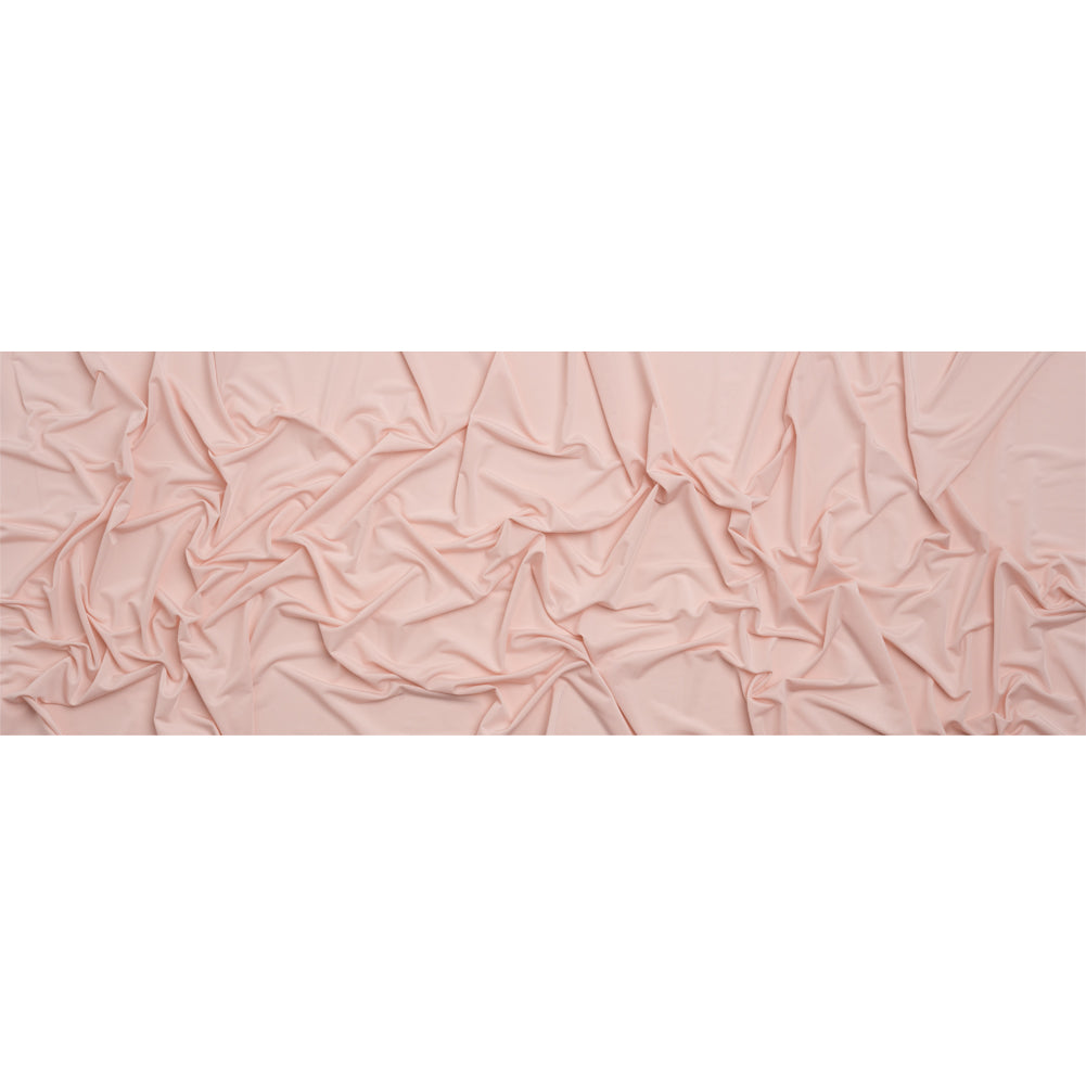 Famous Australian Designer Light Pink Stretch Polyester Jersey Full Famous Australian Designer Light Pink Stretch Polyester Jersey Full
