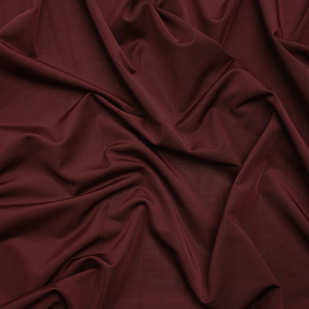 Famous Australian Designer Mahogany Stretch Polyester Jersey Famous Australian Designer Mahogany Stretch Polyester Jersey