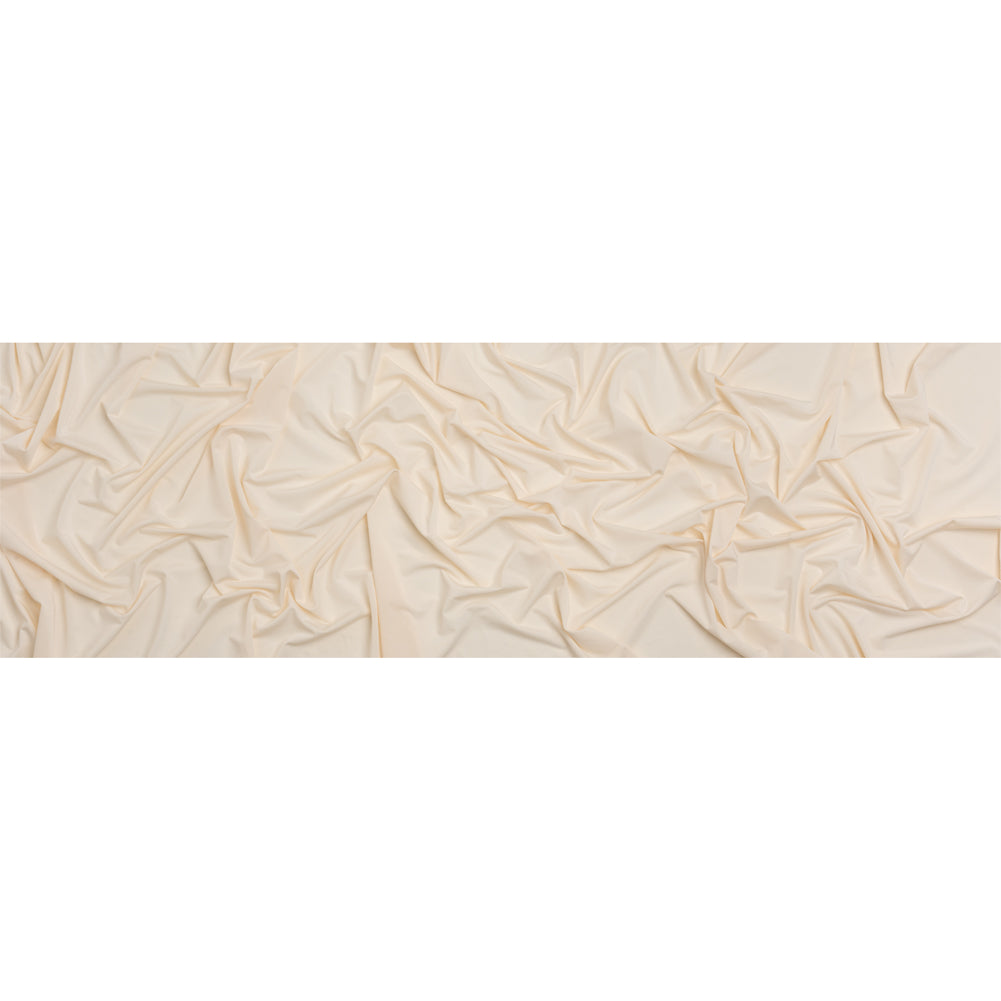 Famous Australian Designer Cream Stretch Polyester Jersey Full Famous Australian Designer Cream Stretch Polyester Jersey Full