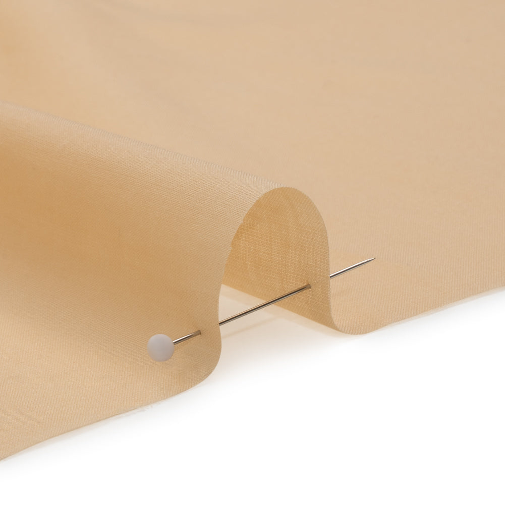 Famous Australian Designer Beige Cotton Voile Detail Famous Australian Designer Beige Cotton Voile Detail