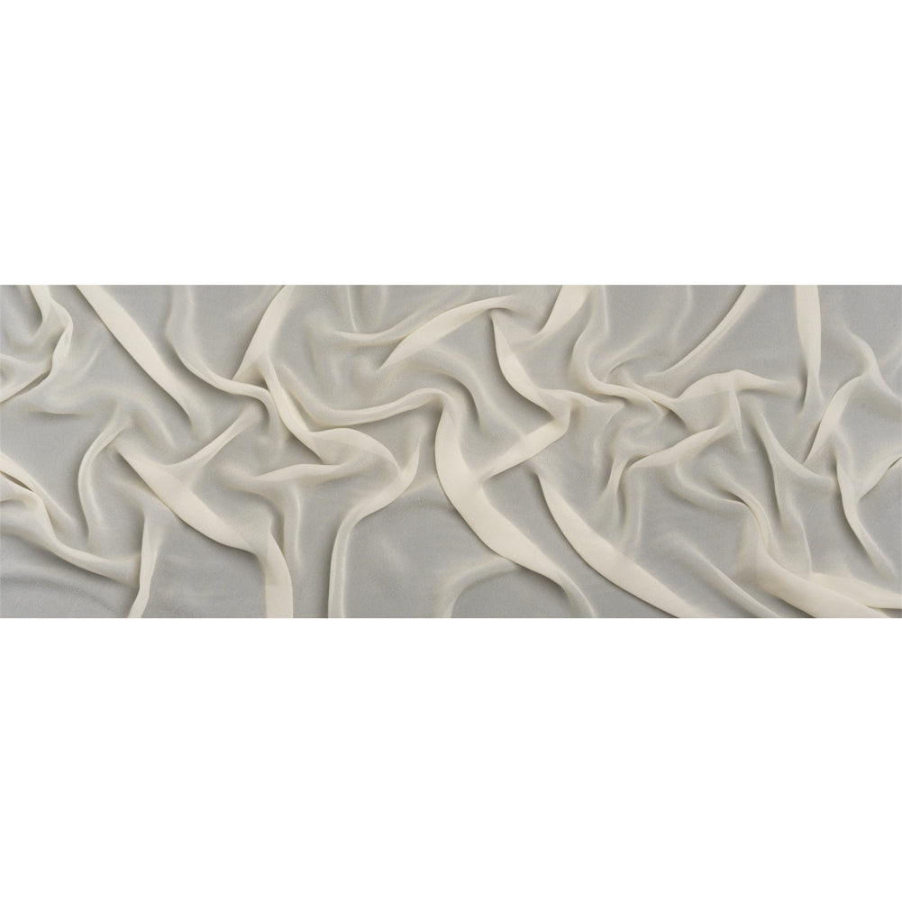 Famous Australian Designer Cream Viscose Georgette Full Famous Australian Designer Cream Viscose Georgette Full