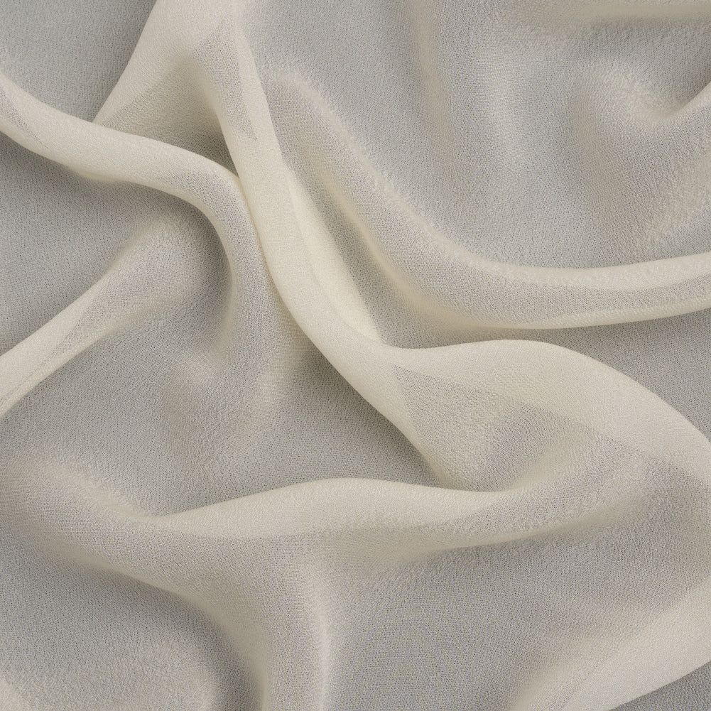 Famous Australian Designer Cream Viscose Georgette Famous Australian Designer Cream Viscose Georgette