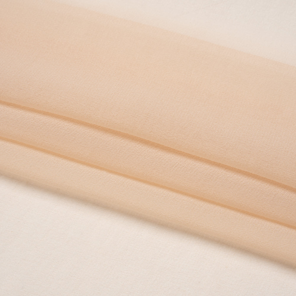 Famous Australian Designer Nude Silk Georgette Folded Famous Australian Designer Nude Silk Georgette Folded