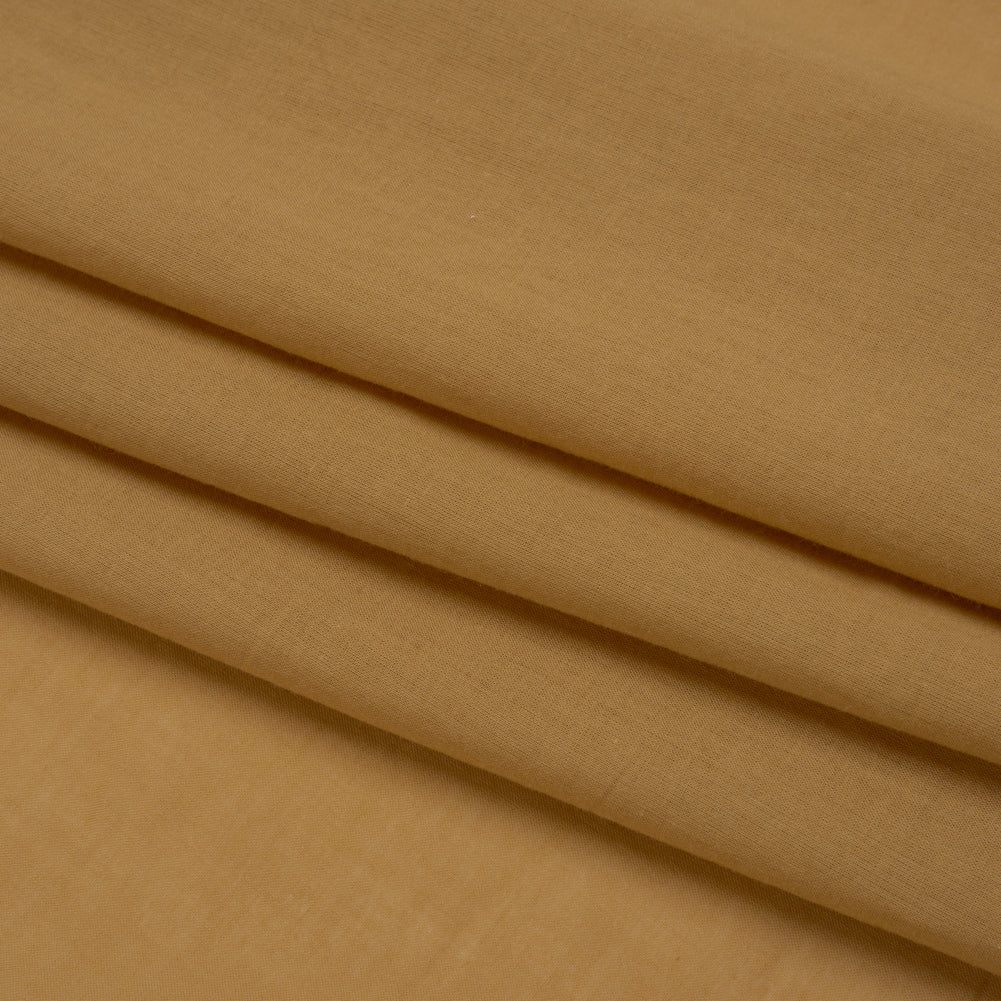 Famous Australian Designer Tan Cotton Voile Folded Famous Australian Designer Tan Cotton Voile Folded