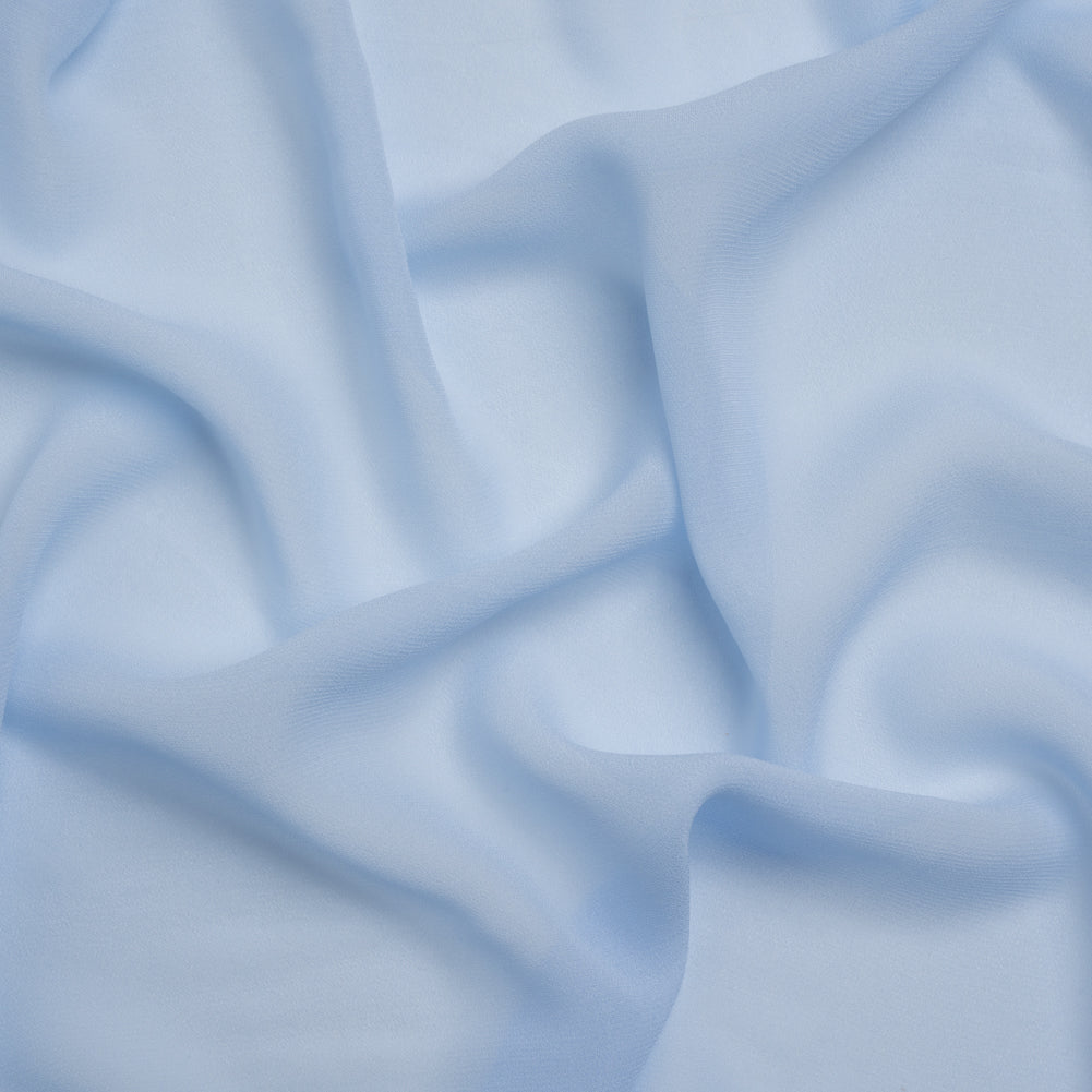Famous Australian Designer Pale Blue Viscose Georgette Famous Australian Designer Pale Blue Viscose Georgette