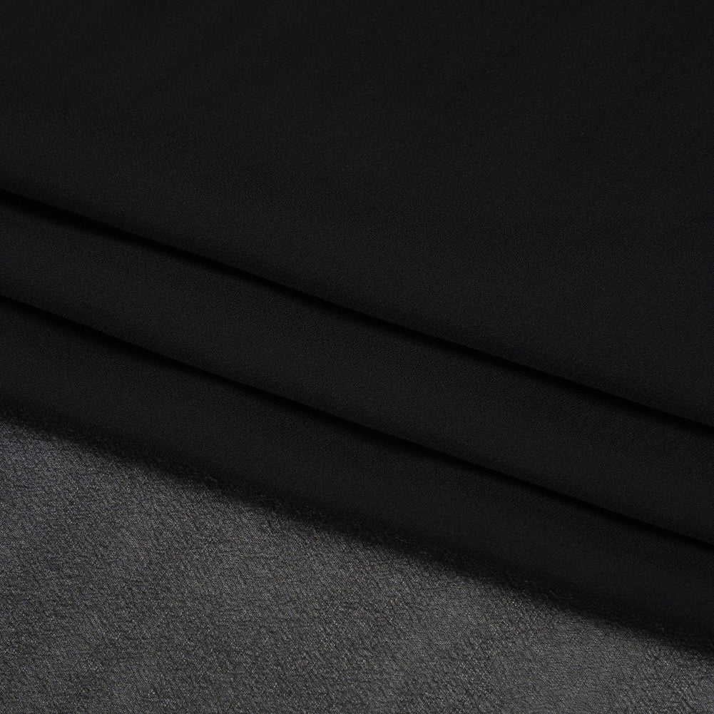 Famous Australian Designer Black Viscose Georgette Folded Famous Australian Designer Black Viscose Georgette Folded