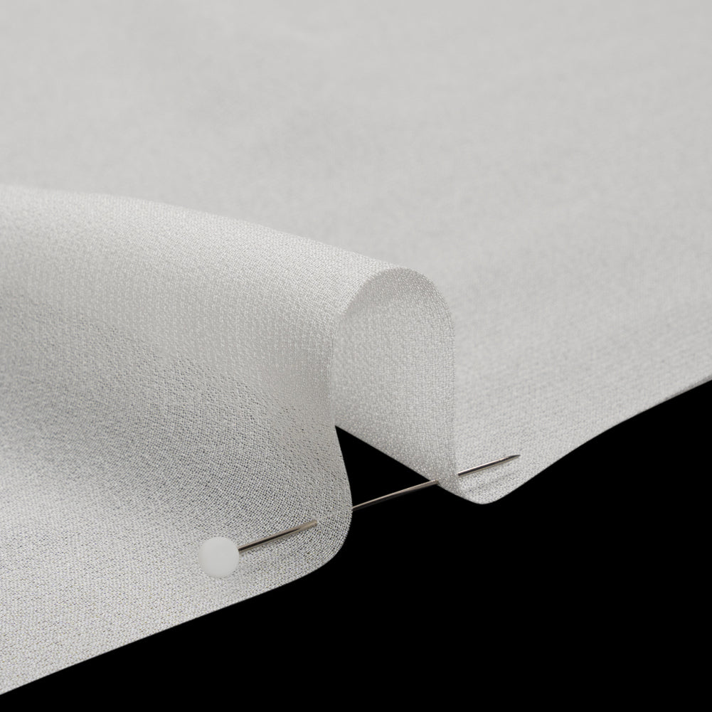 Famous Australian Designer White Viscose Georgette Detail Famous Australian Designer White Viscose Georgette Detail