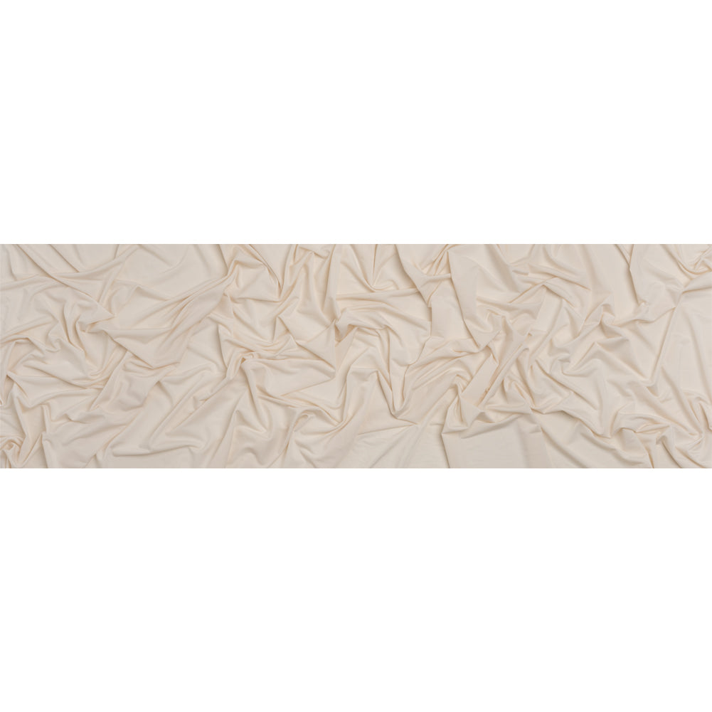 Famous Australian Designer Ecru Stretch Polyester Jersey Full Famous Australian Designer Ecru Stretch Polyester Jersey Full