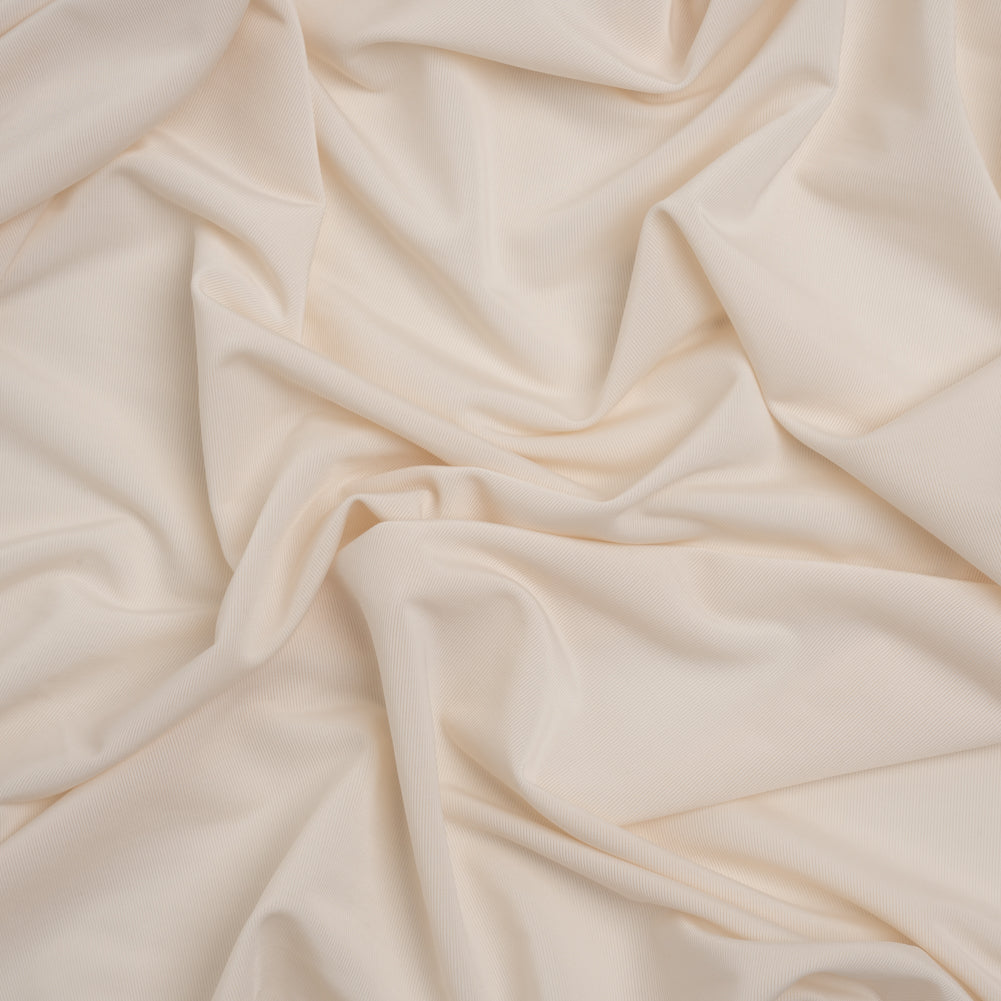 Famous Australian Designer Ecru Stretch Polyester Jersey Famous Australian Designer Ecru Stretch Polyester Jersey