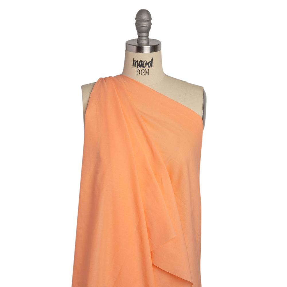 Famous Australian Designer Peach Cotton Voile Drape Famous Australian Designer Peach Cotton Voile Drape