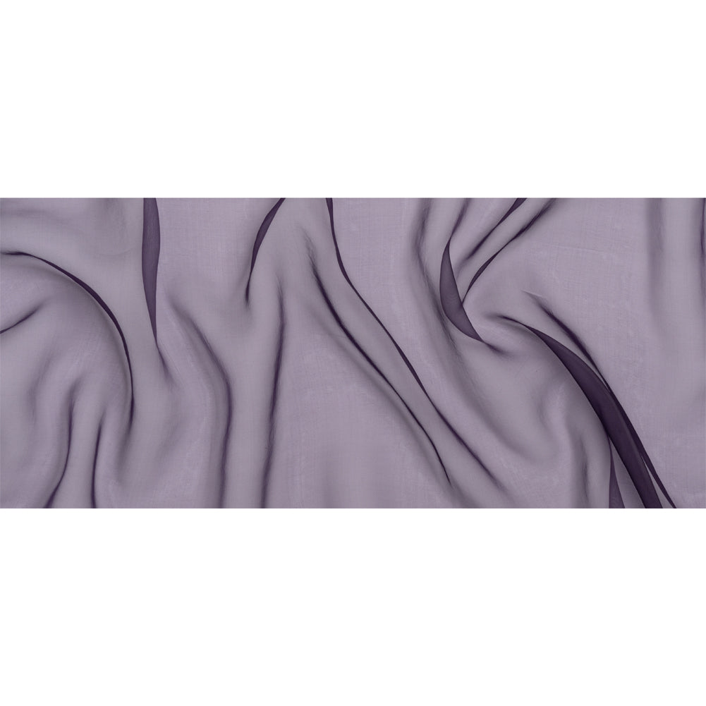 Famous Australian Designer Eggplant Lightweight Silk Organza Full Famous Australian Designer Eggplant Lightweight Silk Organza Full