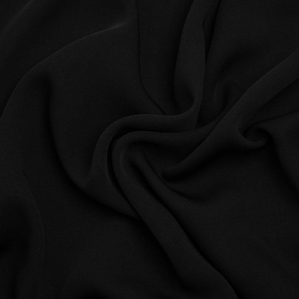 Famous Australian Designer Black Drapey Polyester Woven Famous Australian Designer Black Drapey Polyester Woven