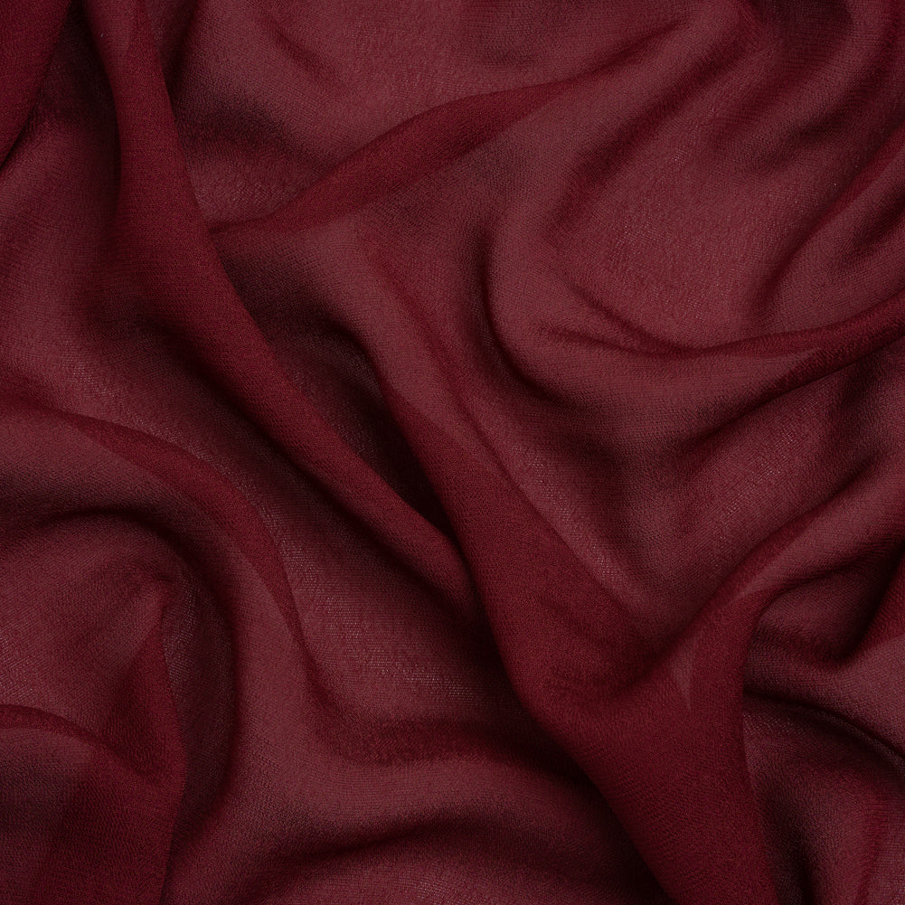 Famous Australian Designer Wine Viscose Georgette Famous Australian Designer Wine Viscose Georgette