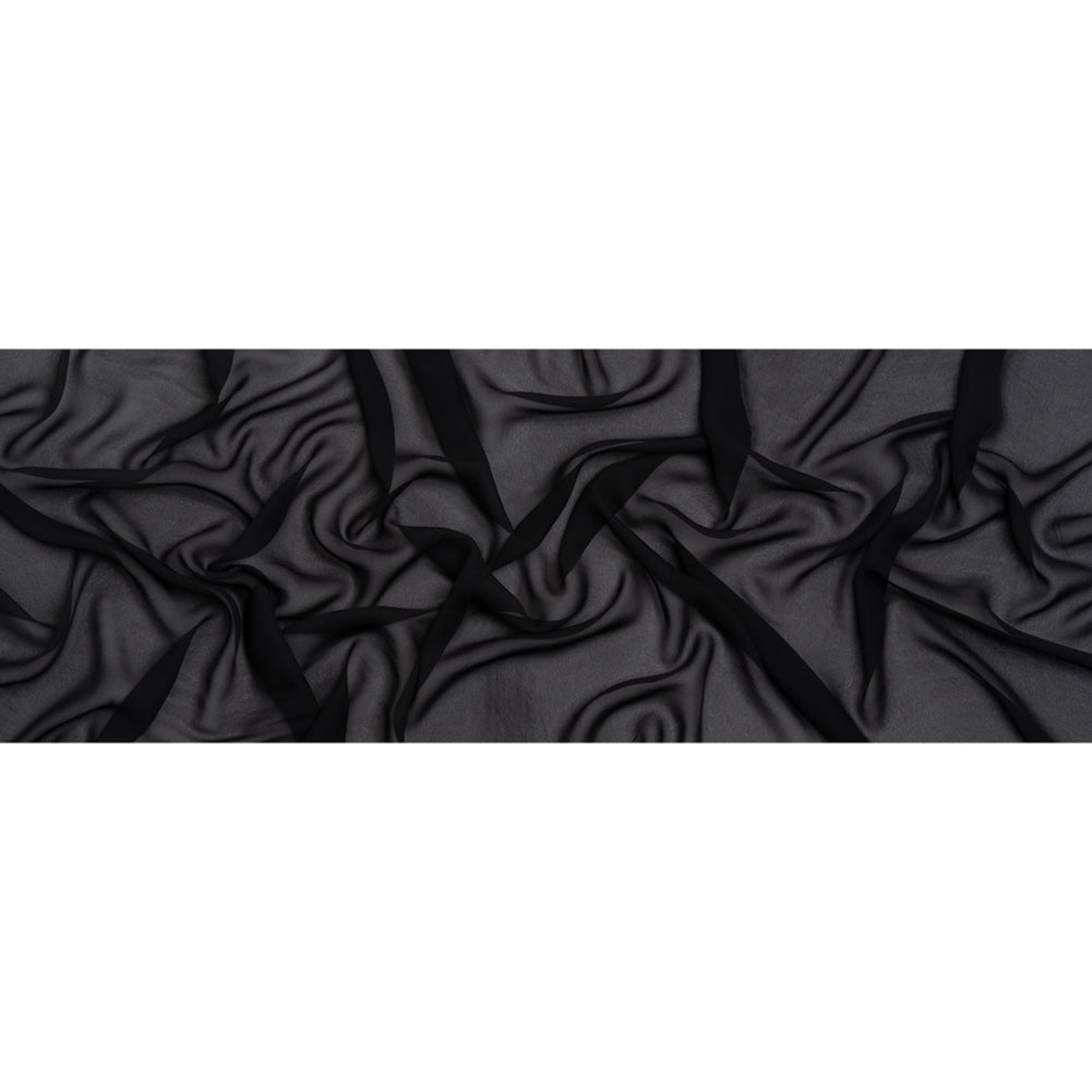Famous Australian Designer Black Viscose Georgette Full Famous Australian Designer Black Viscose Georgette Full