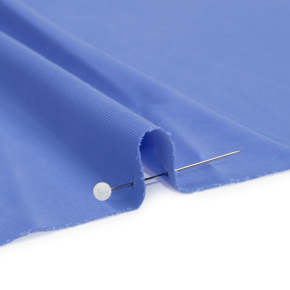 Famous Australian Designer French Blue Stretch Polyester Jersey Detail Famous Australian Designer French Blue Stretch Polyester Jersey Detail