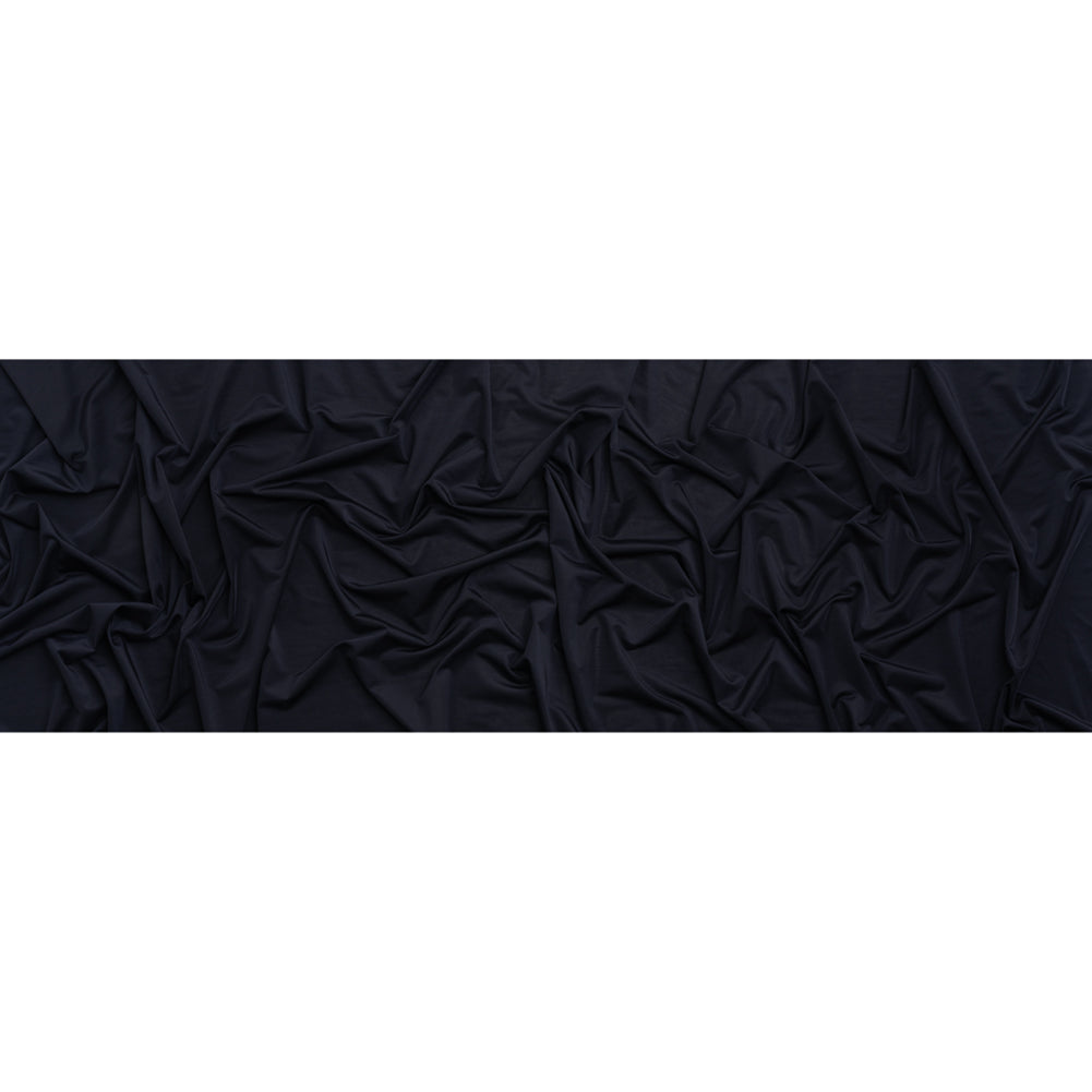 Famous Australian Designer Midnight Navy Stretch Polyester Jersey Full Famous Australian Designer Midnight Navy Stretch Polyester Jersey Full