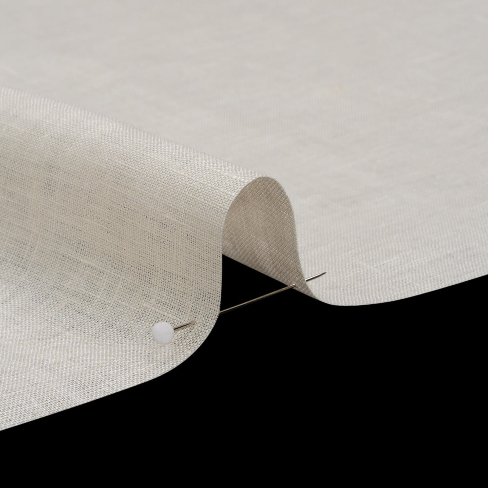 Famous Australian Designer Cream Lightweight Linen Woven Detail Famous Australian Designer Cream Lightweight Linen Woven Detail
