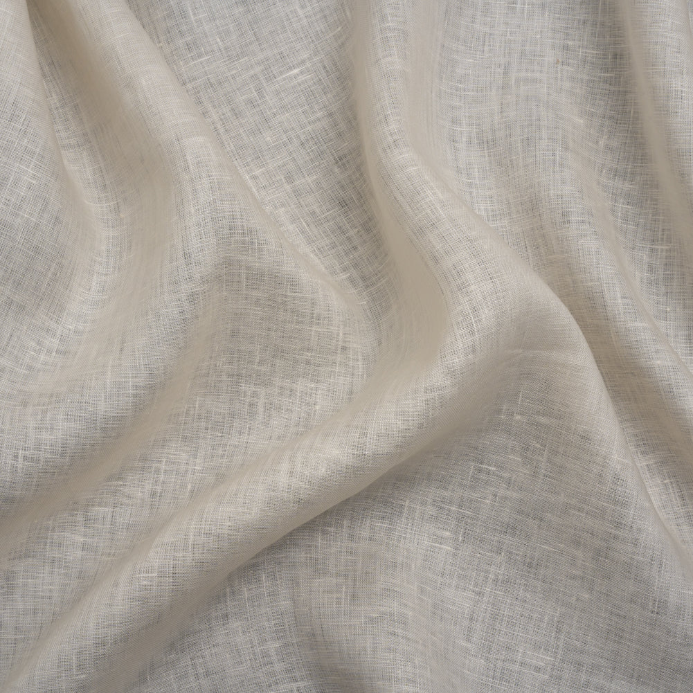 Famous Australian Designer Cream Lightweight Linen Woven Famous Australian Designer Cream Lightweight Linen Woven