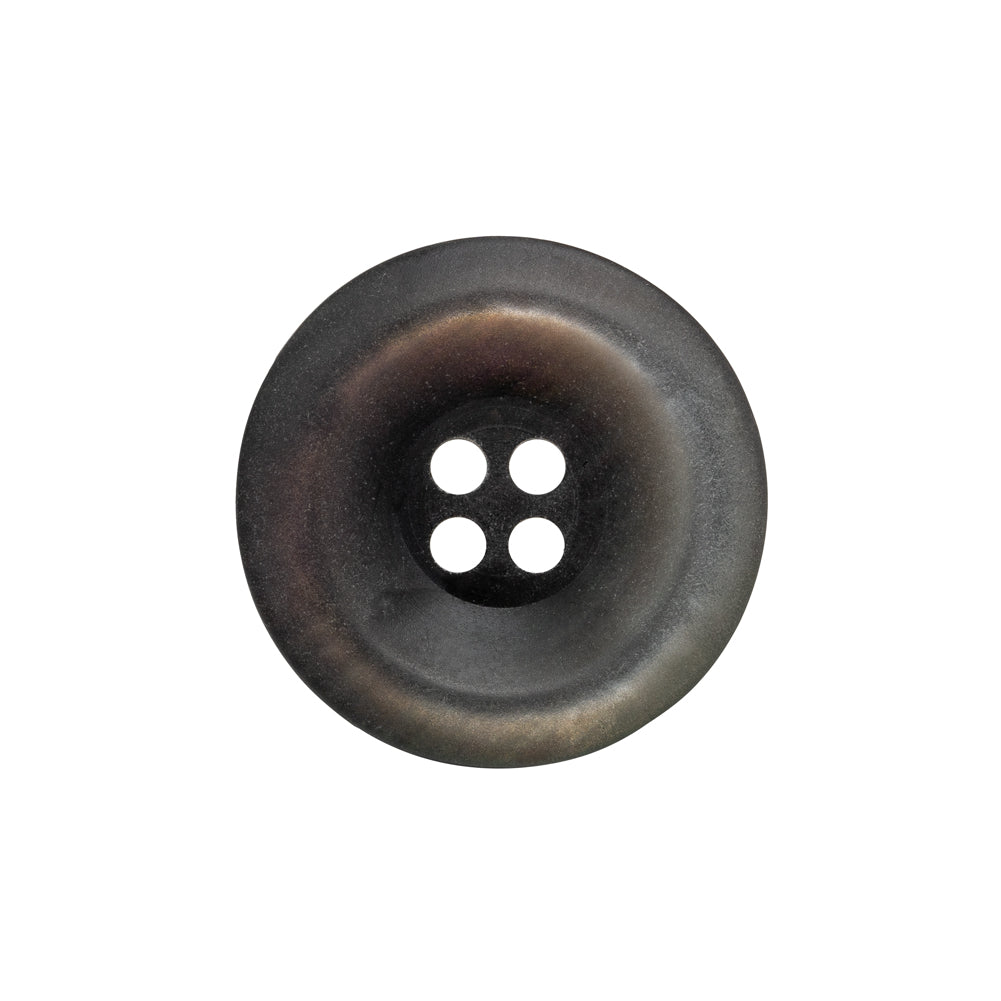 Rolled Rim 4-Hole Plastic Button - Silver and Gray Iridescent - 36L/23mm Rolled Rim 4-Hole Plastic Button - Silver and Gray Iridescent - 36L/23mm