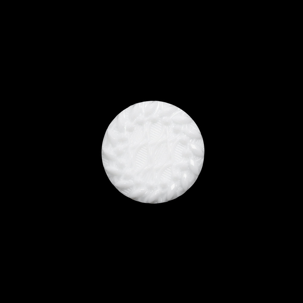 Plastic Shank Back Button - White Faux Gems and Latticework - 20L/12.5mm Plastic Shank Back Button - White Faux Gems and Latticework - 20L/12.5mm
