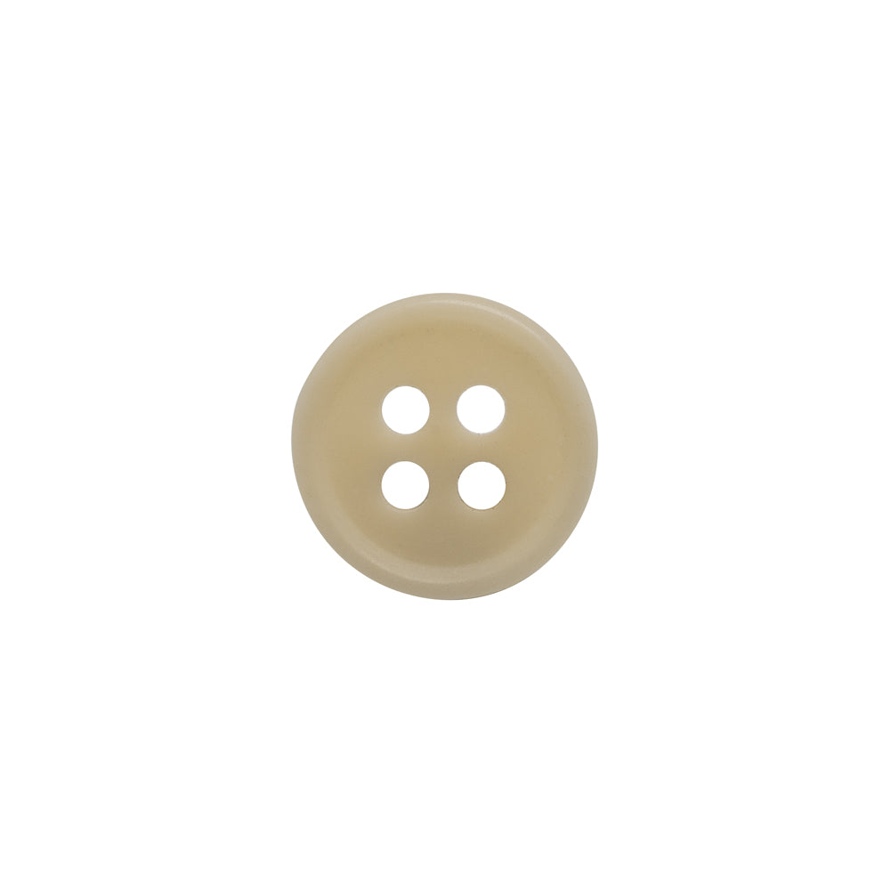 Bone 4-Hole Button - 20L/12.5mm - Off White Narrow Rim Bone 4-Hole Button - 20L/12.5mm - Off White Narrow Rim