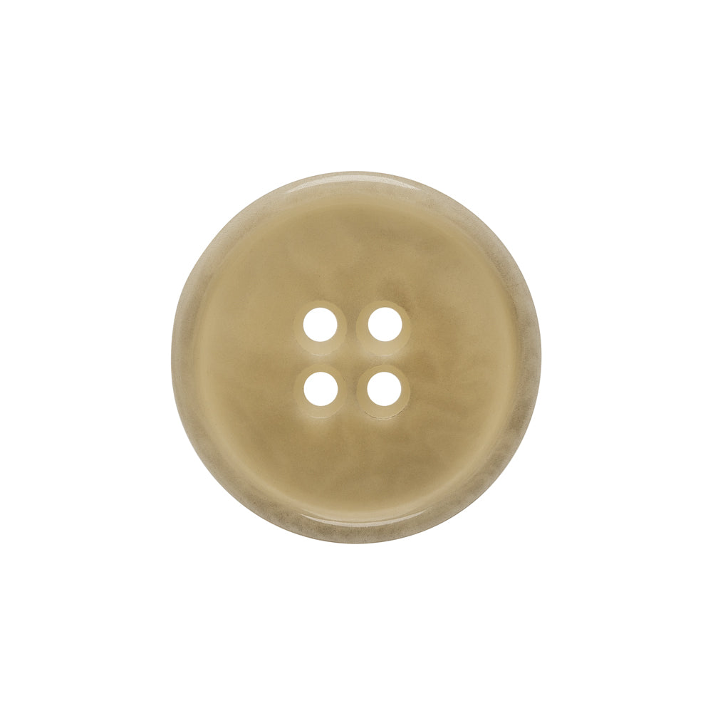 Horn 4-Hole Button - 34L/21.5mm - Ivory Narrow Rim Horn 4-Hole Button - 34L/21.5mm - Ivory Narrow Rim