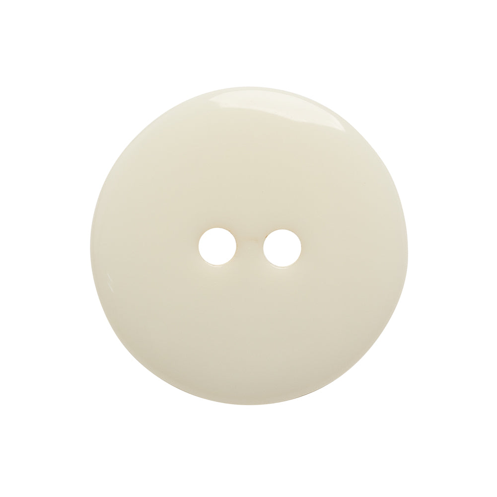 Plastic 2-Hole Button - 40L/25.5mm - Iridescent White Dish Shaped - Detail Plastic 2-Hole Button - 40L/25.5mm - Iridescent White Dish Shaped - Detail