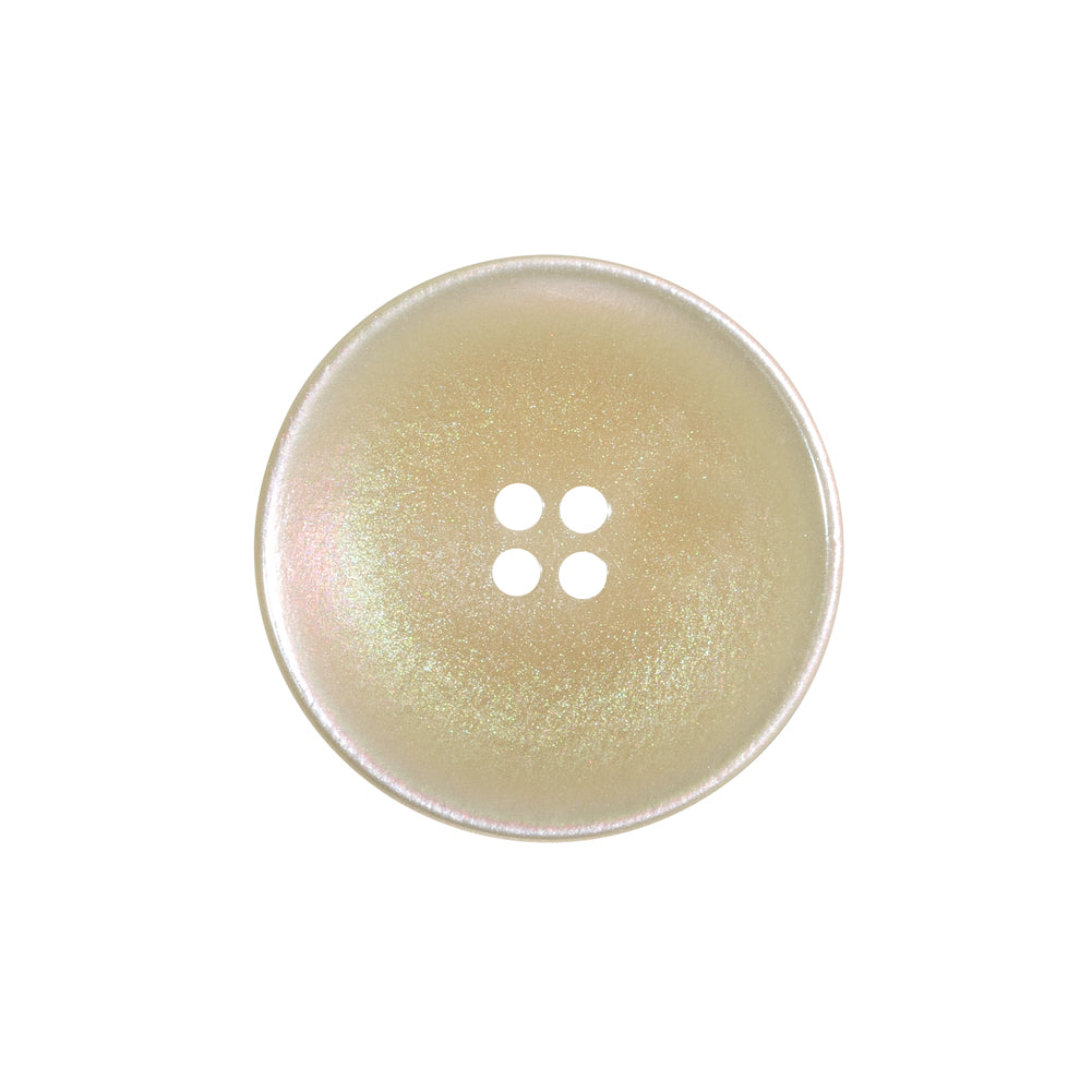 Plastic 4-Hole Button - 36L/23mm - Ivory, Pink and Green Iridescent Shimmer Saucer - Made in Italy Plastic 4-Hole Button - 36L/23mm - Ivory, Pink and Green Iridescent Shimmer Saucer - Made in Italy