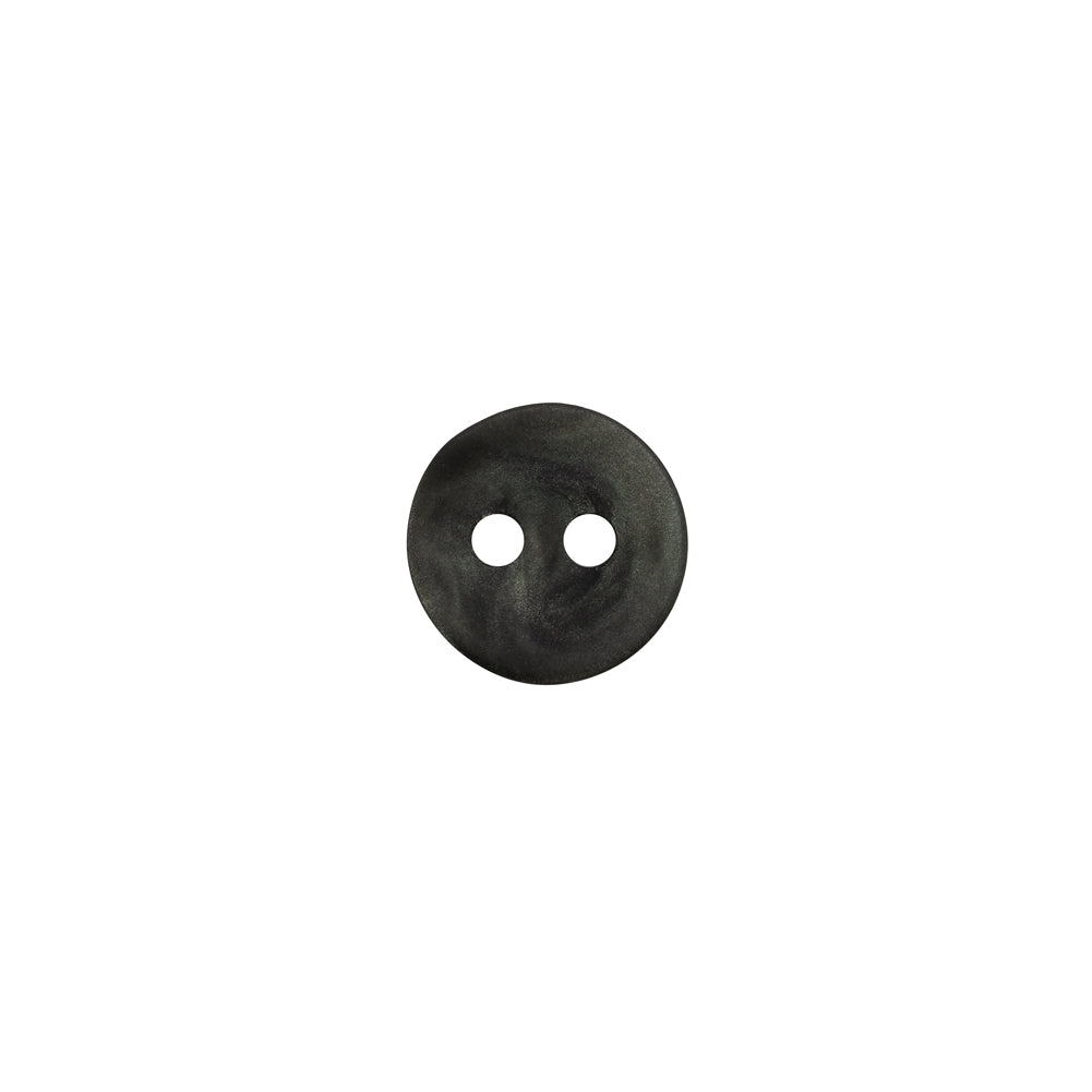 Plastic 2-Hole Button - 16L/10mm - Shimmering Charcoal Plastic 2-Hole Button - 16L/10mm - Shimmering Charcoal