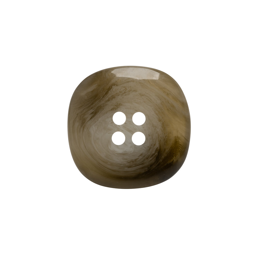 Plastic 4-Hole Button - 35L/22mm - Gray and Brown Chunky Square Plastic 4-Hole Button - 35L/22mm - Gray and Brown Chunky Square