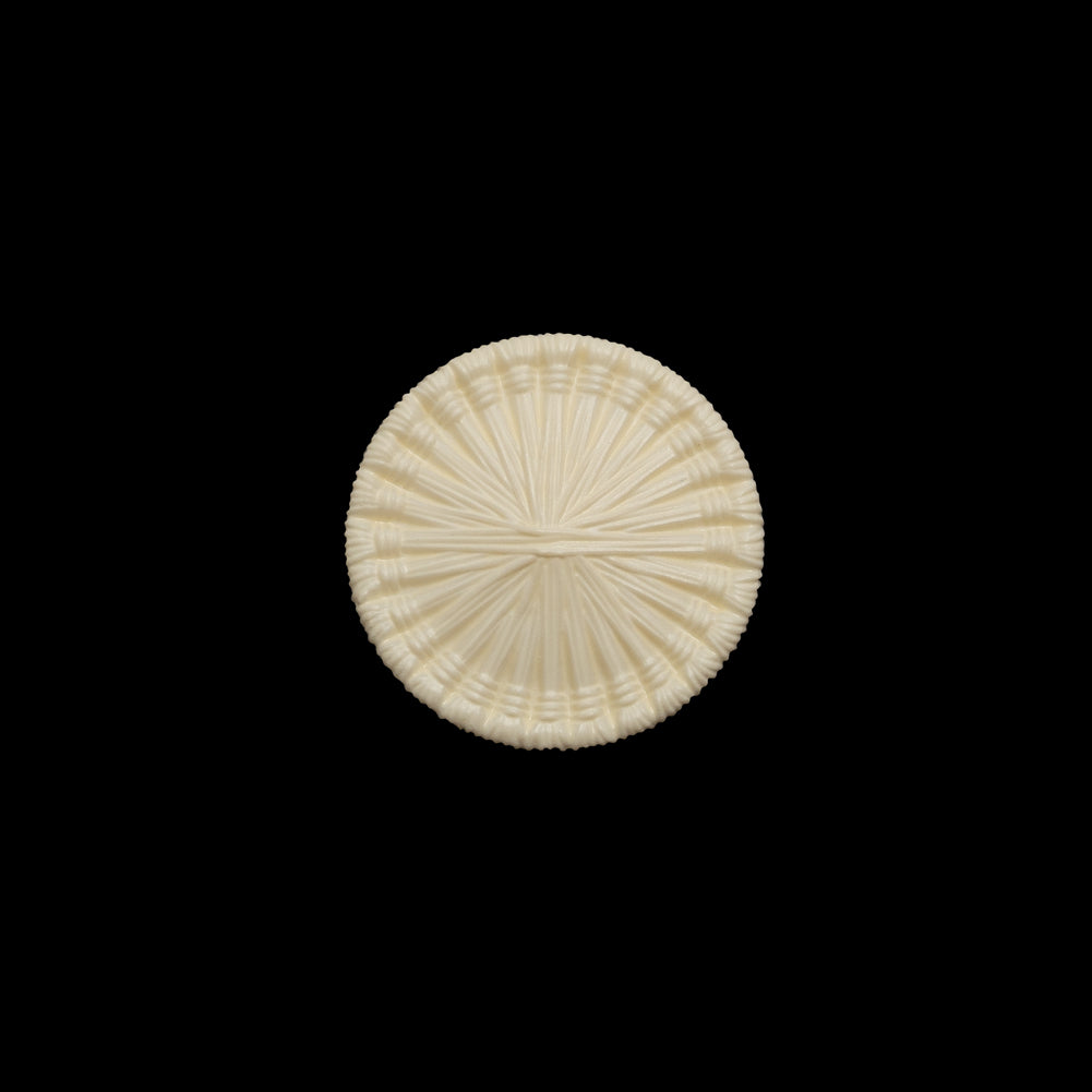 Plastic Shank Back Button - 24L/15mm - Ivory Radiating Sticks Plastic Shank Back Button - 24L/15mm - Ivory Radiating Sticks